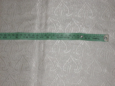 Silk Brocade fabric Ivory Colour 44" wide Bro39[6]