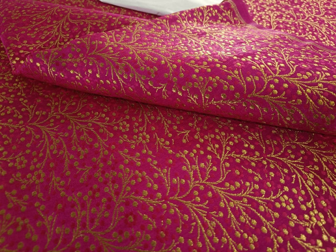 Brocade jacquard fabric Floral design 44" wide available in eleven colors BRO845/846/745B
