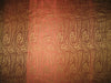 Silk Brocade fabric Brown &amp; Red Colour