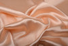 Peachy Orange viscose modal satin weave fabric ~ 44&quot; wide. (4)