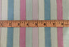 Cotton Lurex pastel pink and blue stripes 58" wide