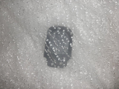 ivory white sheer net fabric with embroidery # 2