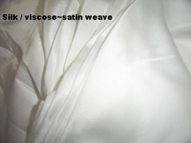 Silk / viscose blended satin weave 44&quot; - The Fabric Factory