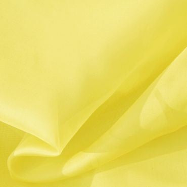 pale yellow silk chiffon fabric 44&quot;