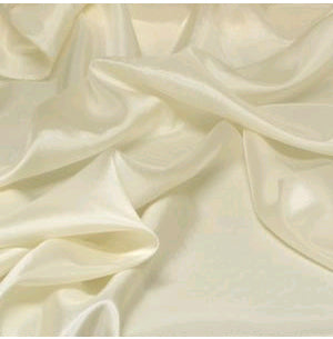 Rich Ivory colour plain habotai silk 44&quot;