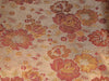 Silk Brocade fabric Gold,Red &amp; Orange Colour