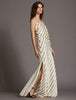 100% silk dupion STRIPE ivory and dark ivory COLOR DUPS66[1]