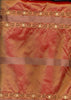 silk taffeta embroidery-iridescent orange color