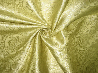 SILK BROCADE vestment FABRIC Butter Gold 44" wide BRO80[1]