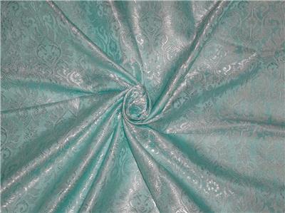 Silk Brocade Fabric Icy Blue COLOR 44" WIDE BRO530[1]