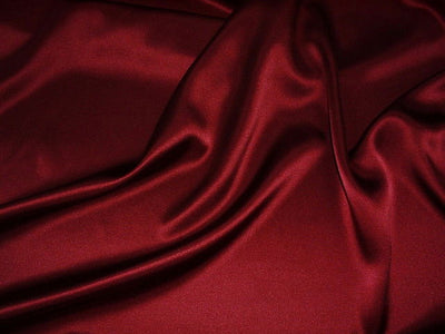100% pure Silk Satin fabric burgundy colour 44&quot; wide