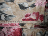japanese satin printed fabric 44&quot;~big floral