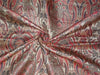 silk brocade fabric red ,blue and mettalic gold color 44" wide BRO542[4]