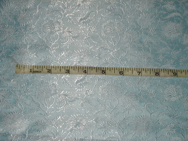 Silk Brocade fabric Baby Blue Colour 44&quot;BRO89[3]