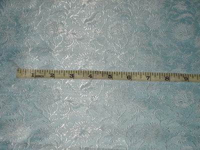 Silk Brocade fabric Baby Blue Colour 44&quot;BRO89[3]