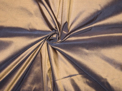 100% Pure SILK TAFFETA FABRIC Gold with Ink Blue Shot TAF81 54&quot; wide