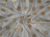 Silk Brocade Fabric Ivory x Metallic Gold COLOR 44" WIDE BRO530[2]