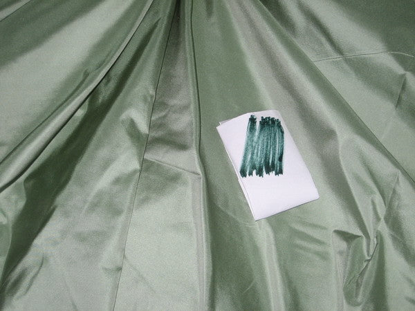 100%  SILK TAFFETA FABRIC Mint Green with Ivory Shot TAF30[1]