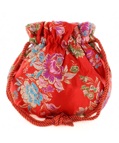 Silk Brocade Fabric Pink &amp; Green 44" wide BRO233[5] 2.35 yards continuous length