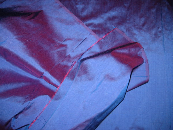 Silk Dupioni fabric 54&quot;-sizzling blue pink shot dup53