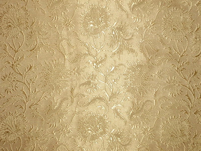 Silk Brocade Fabric Light Gold 44" wide BRO107[6]