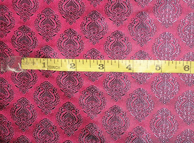 Silk Brocade fabric Indian Pink &amp; Purple 44" wide BRO112[4]