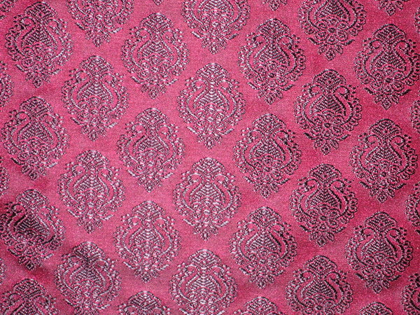 Silk Brocade fabric Indian Pink &amp; Purple 44" wide BRO112[4]
