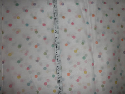 soft feel cotton lawn printed 44&quot; wide~multi polka