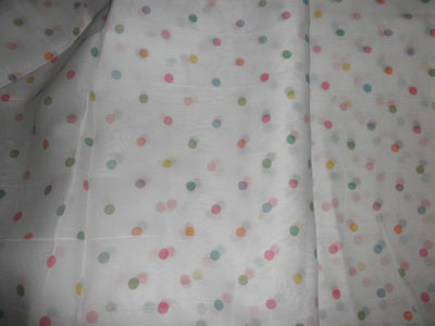 soft feel cotton lawn printed 44&quot; wide~multi polka