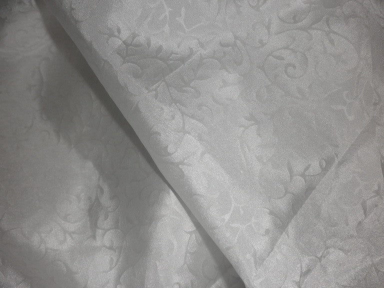 Embossed effect on Rich Ivory colour plain habotai silk 54&quot;**