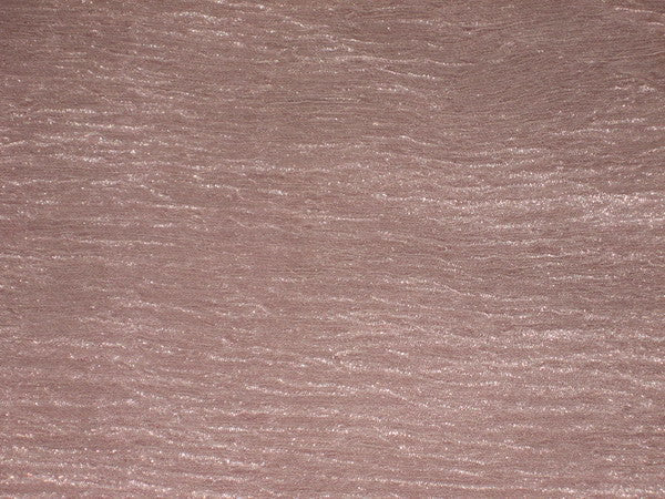 Silk metallic tissue crushed sheer Baby Pink fabric [2077]