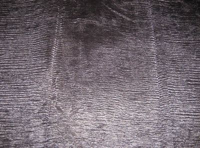 crushed sheer Dark Steel silk metalic tissue fabric