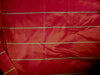 Brick red Silk taffeta w/ khakhi stripes 54&quot; wide TAFS#10[2]