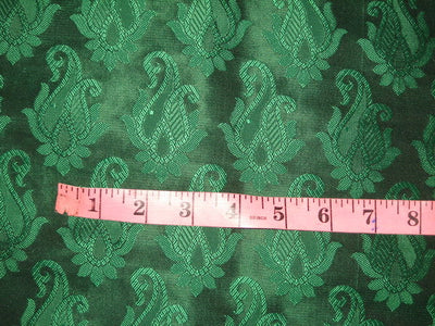 Brocade fabric Emerald Green Color 44" wide BRO128[1]