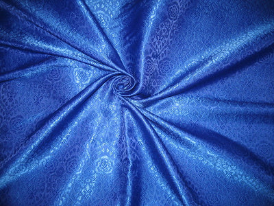 Silk Brocade fabric Royal Blue Color 44" wide BRO129[2]