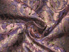 silk Brocade Fabric Light & Dark Purple & metallic bronze color 44" wide BRO132[2]