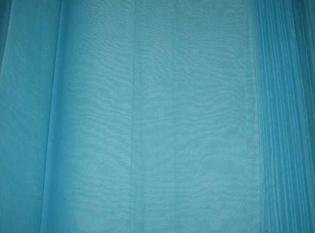 Aqua Blue cotton organdy fabric 44&quot; medium finish