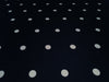 100% cotton navy with white dots LYCRA 58&quot; by the yard