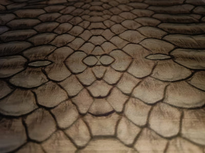 100% silk twill printed fabric- 44" wide snake skin [12899]