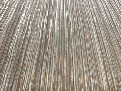 Lurex Pleated Fabric Gold and Silver color 58"~wide