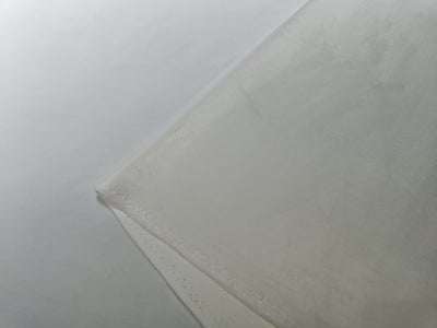 High Quality Italian White Velvet Fabric 58" {147 cm} wide