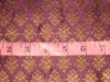 Silk Brocade fabric Metallic Gold & Purple color 44" wide BRO136[4] available for bulk preorder