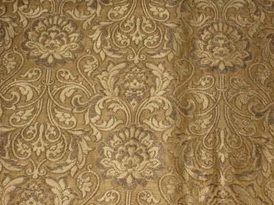 Pure Silk Brocade Fabric Metallic Bronze &amp; Gold color 44" wide BRO139[4] available for bulk preorder
