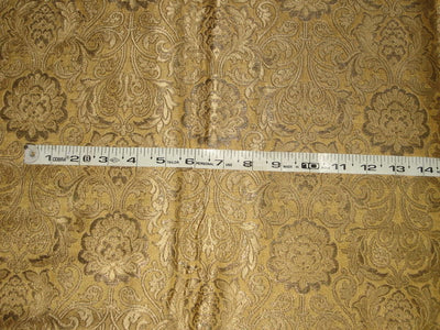 Pure Silk Brocade Fabric Metallic Bronze &amp; Gold color 44" wide BRO139[4] available for bulk preorder