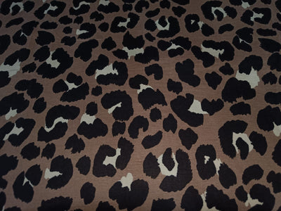 100% Linen fabric printed with cheetah design 58" wide