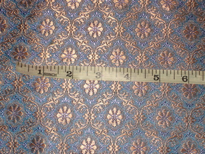 Silk Brocade Fabric Metallic Gold,Lavender &amp; Blue 44" wide BRO142[5]