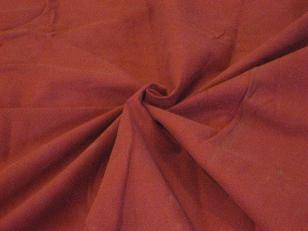 COTTON CORDUROY Fabric Cherry Red color