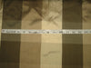 SILK Dupioni Shades of Brown Colour plaids Fabric