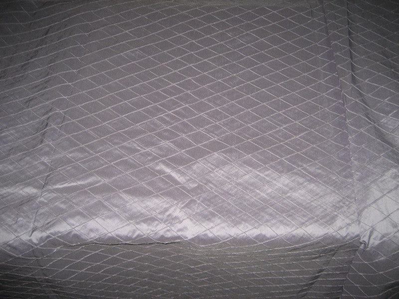 Lavender silk dupioni fabric pintuck design