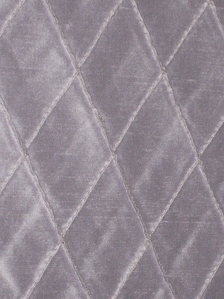 Lavender silk dupioni fabric pintuck design